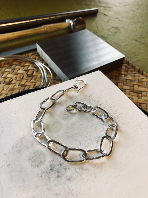 Class: Fused Fine Silver Chain Bracelet