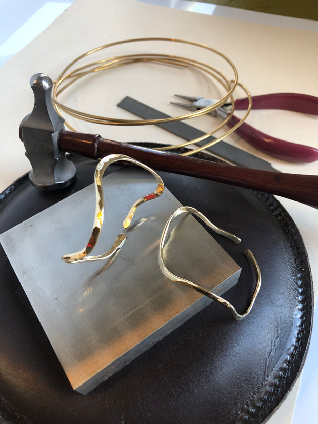Class: Hammer Your Heart Out - Hand-Forged Cuff Bracelets