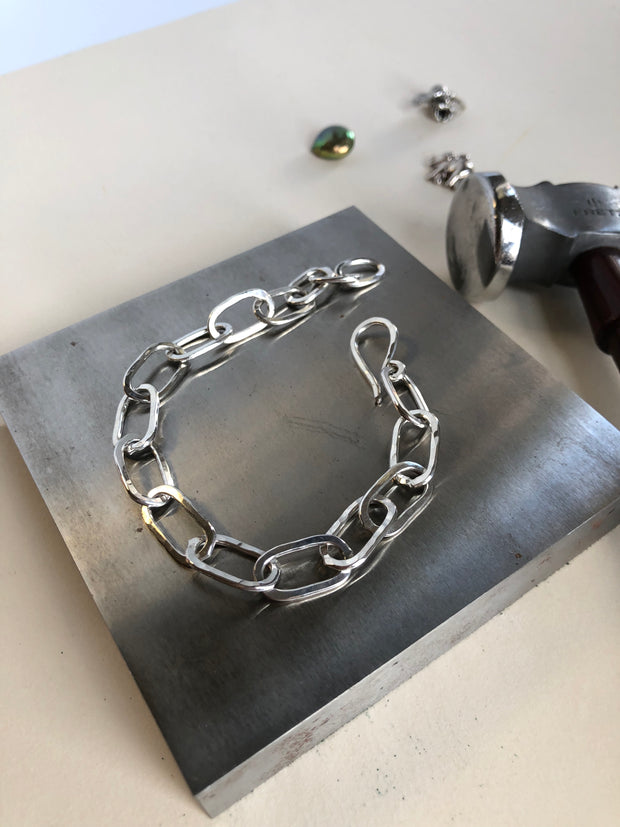 Class: Fused Fine Silver Chain Bracelet