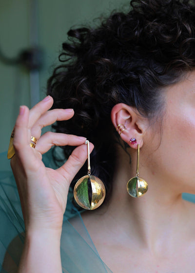 Large Moonshadow Earrings