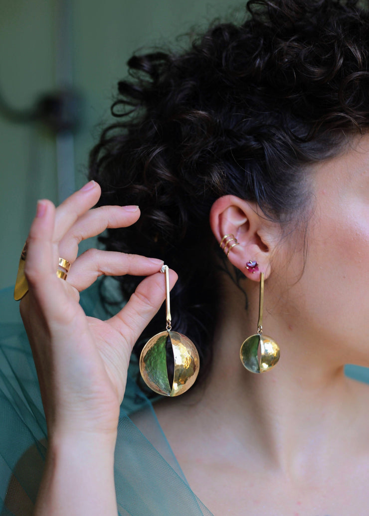 Large Moonshadow Earrings