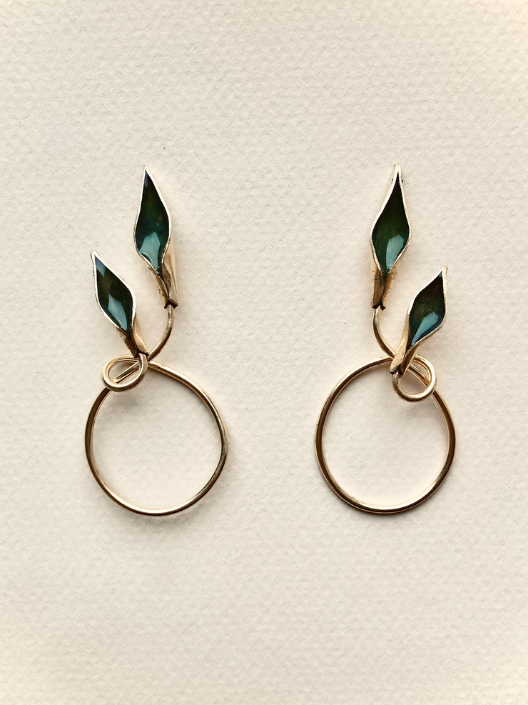 Eucalypt Twin Flame Earrings