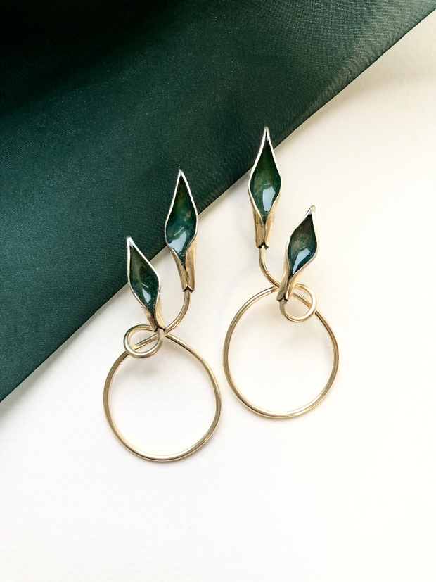 Eucalypt Twin Flame Earrings