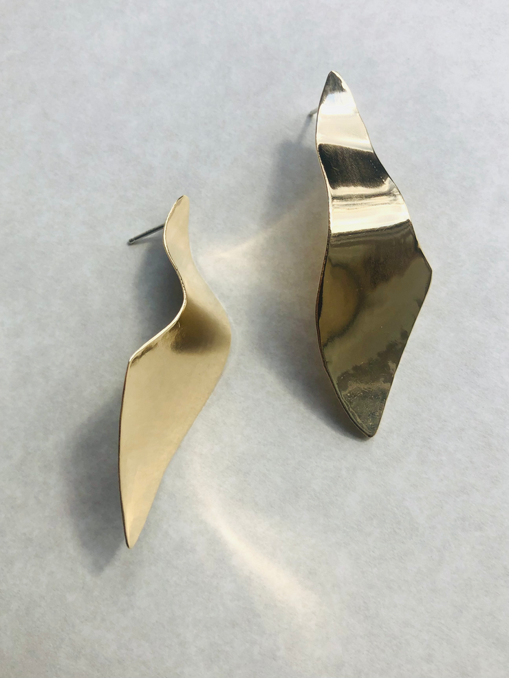 Bronze Wave Earrings