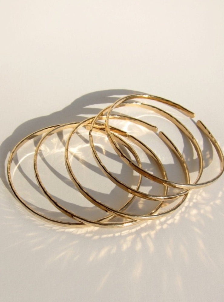 Gold Filled Bangles (Skinny)