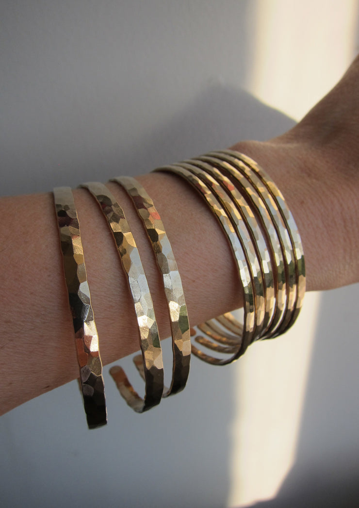 Gold Filled Bangles (Skinny)