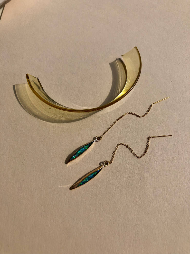 Opal Ear Threaders