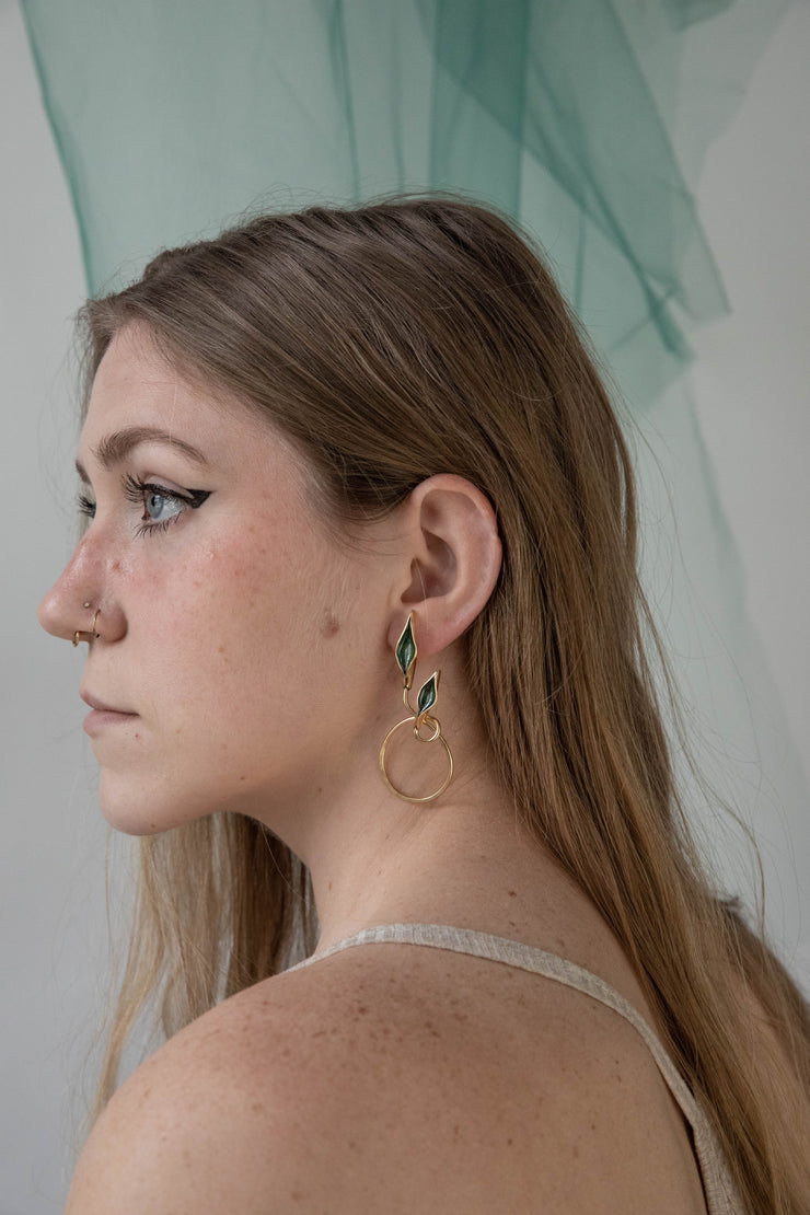 Eucalypt Twin Flame Earrings